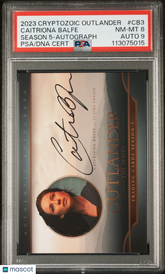 2023 Cryptozoic Outlander Season 5 Autograph Caitriona Balfe FRASER PSA 8/9 Auto